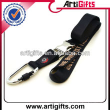 Promotion imprint lanyard with metal carabiner hook